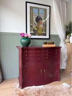 Burgundy buffet