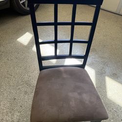 Set of seven dining chairs