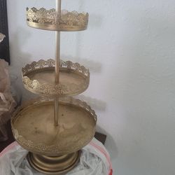 Gold Dessert Stand