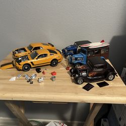 Model Cars assembled by an adult there are some Dollarama items you can see in the pictures