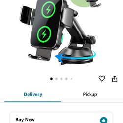 New In Box Dual Coil]Wireless Car Charger,Fast Charging[Auto-Clamping Alignment]for Samsung/iPhone