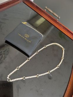 Stunning Imperium Clover Tennis Necklace - Like New