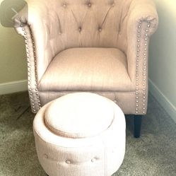 Chair And Ottoman Set