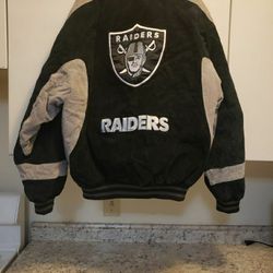 OFFICIAL NFL RAIDERS SUEDE JACKET