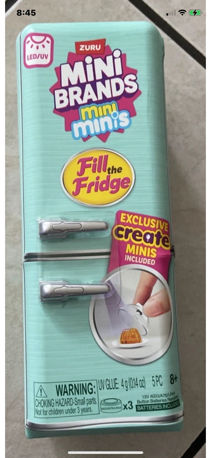 Zuru Mini Brands Mini Minis Fill The Fridge LED / UV Lights NEW