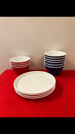 NEW Reusable Serving Trays & Serving Bowls Red White & Blue | Fourth of July, July 4th