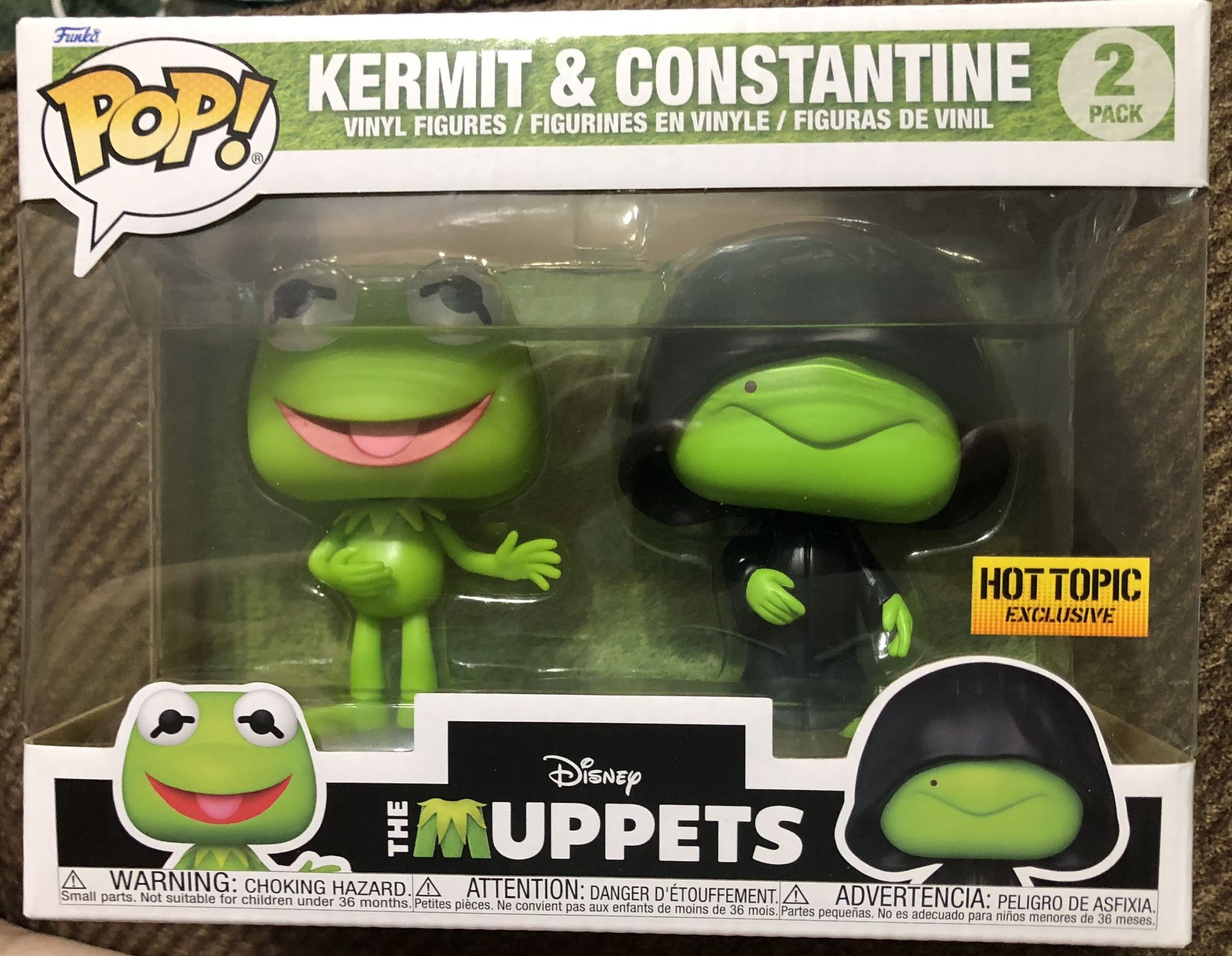 FUNKO KERMIT & CONSTANTINE 2 Pk HOT TOPIC EXCL NEW