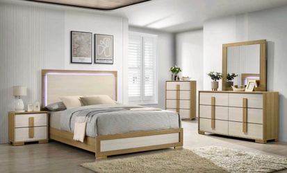 NEW 5pc QUEEN AND KING SIZE BEDROOM FURNITURE SET WITHOUT MATTRESS - SPECIAL ORDER AND PAY ON ARRIVA