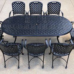 Summer Classics Provance Powder Coated 8 Seat Outdoor Patio Furniture Set 
