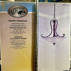 NIB Pendant Light By Hampton Bay