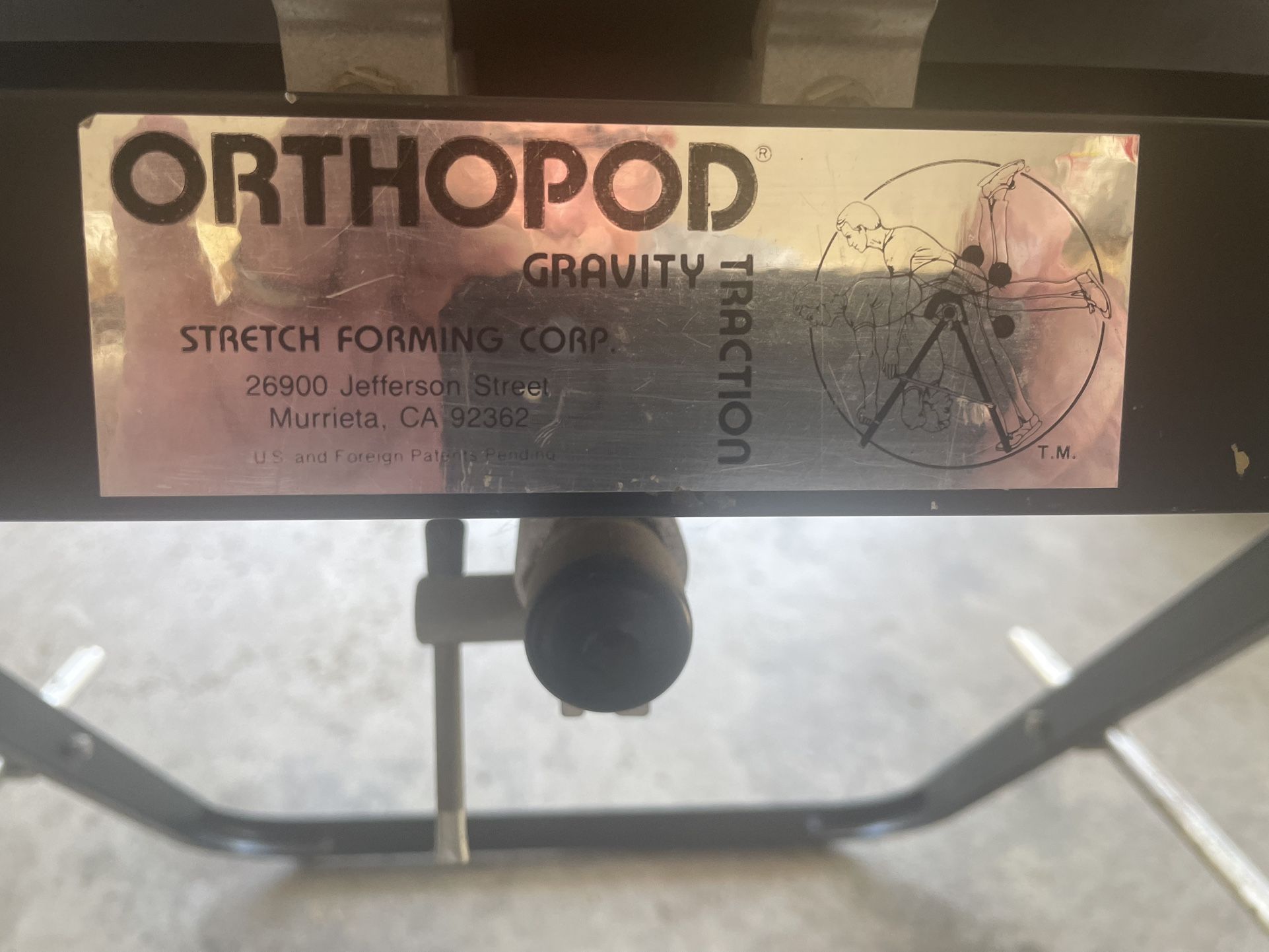 Orthopod Gravity Traction Stretching Machine