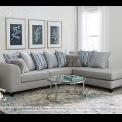 Light Grey Sectional Sofa!!  BRAND NEW