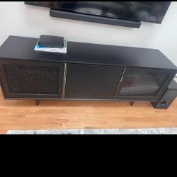 New Black Modern Tv Stand