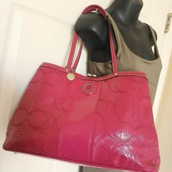 Original Coach Pattent Leather Shoulder Bag