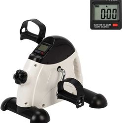 Mini Exercise Bike,Under Desk Bike Pedal Exerciser For Arm&Leg, With LCD Display