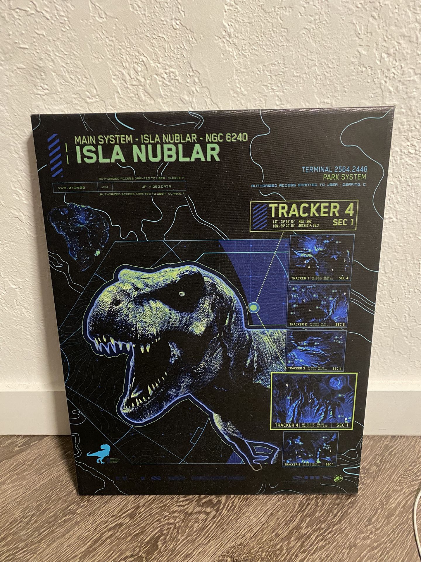 Jurassic Park T-Rex Canvas Print and VeVe NFT