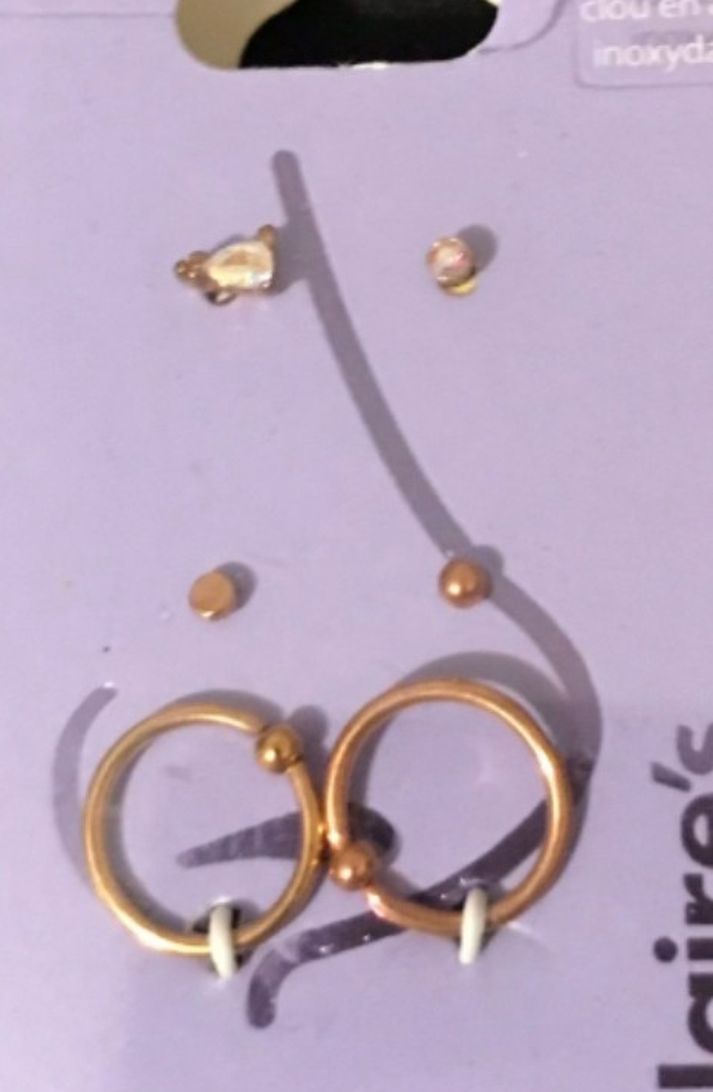 Claire’s Nose Piercings! Stainless Steel 18G