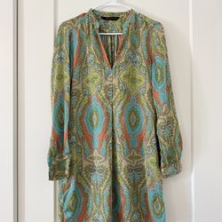 ZARA WOMAN Paisley Tunic Dress