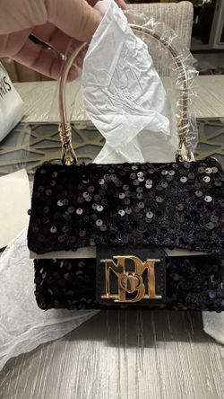 Brand New Bagdley Mischka Sequin Metal Handbag 