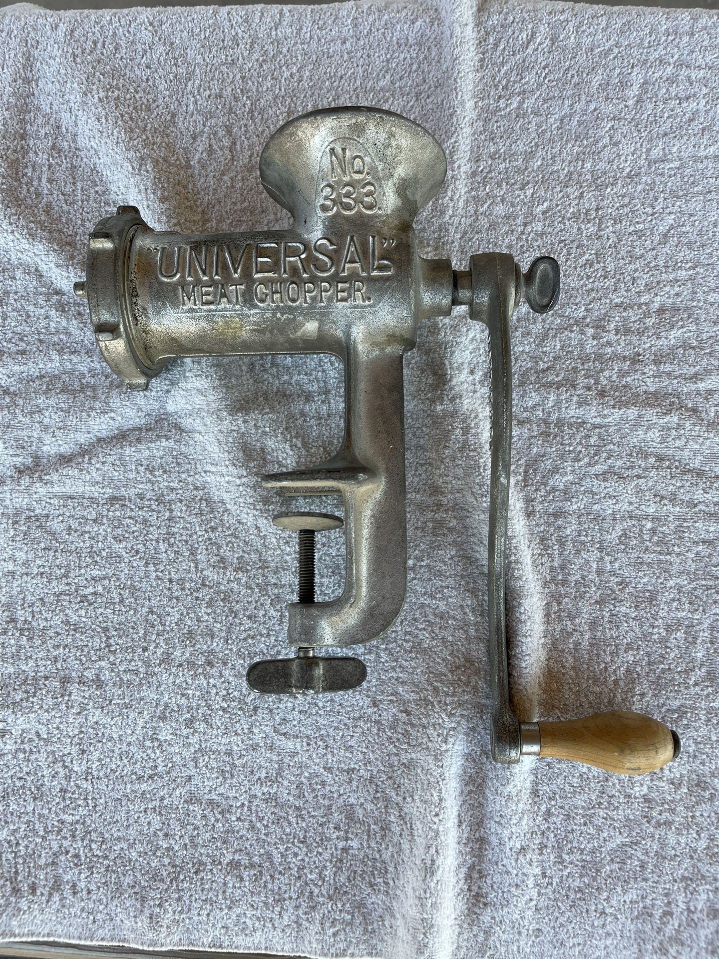Vintage Universal Meat Chopper Model 333 Made By Landers , Frary And Clark From New Britain Conn. - In Excellent Condition