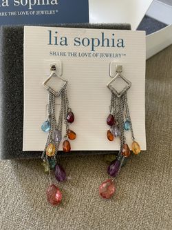 Brand New in box Lia Sophia earrings