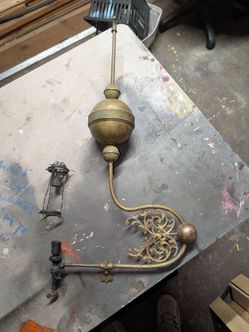 Antique Brass Pendant Light Fixture Parts