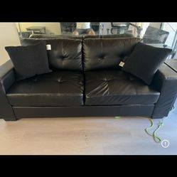 Black Leather Couch