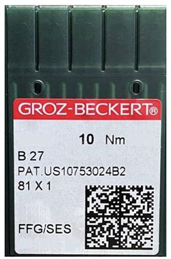 10 Groz-Beckert Needle B27 / 81X1 / DCX27 / DCX1 FFG 65 / 81X1 SES - FFG/SES