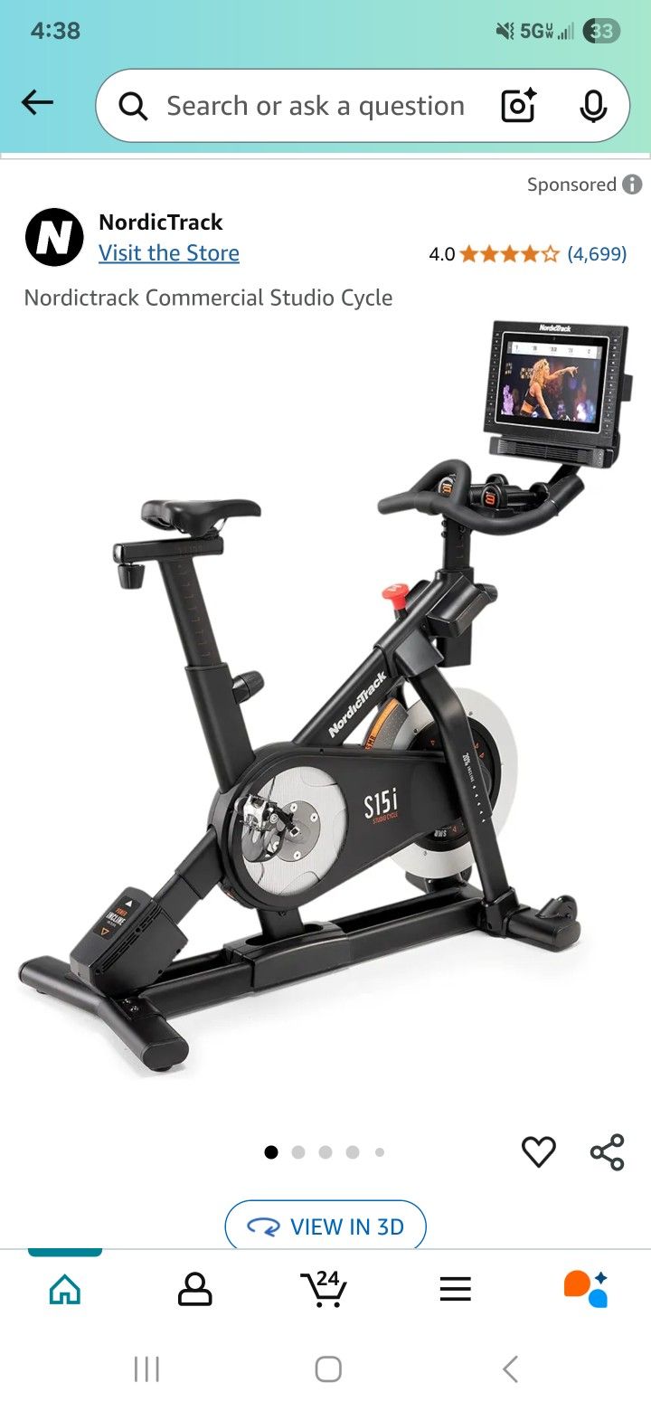 Exercise Bike Nordic Track S15i