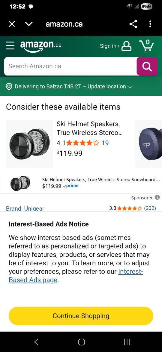 Snowtune Wireless Bluetooth Earpieces For Helmets