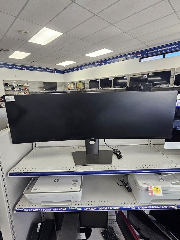 Dell Ultrasharp 49" Curved Monitor. ASK FOR RYAN. #4(contact info removed)174-01