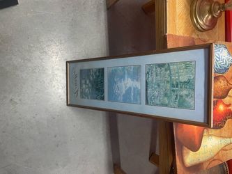 Monet Triple Panel Framed Art Print
