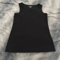 Black Sleeveless Top Shirt