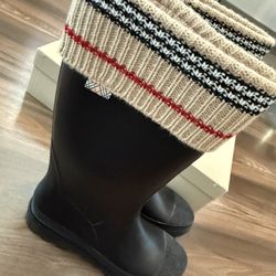 Burberry Rubber Rain Boots For Women 