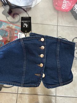 denim top