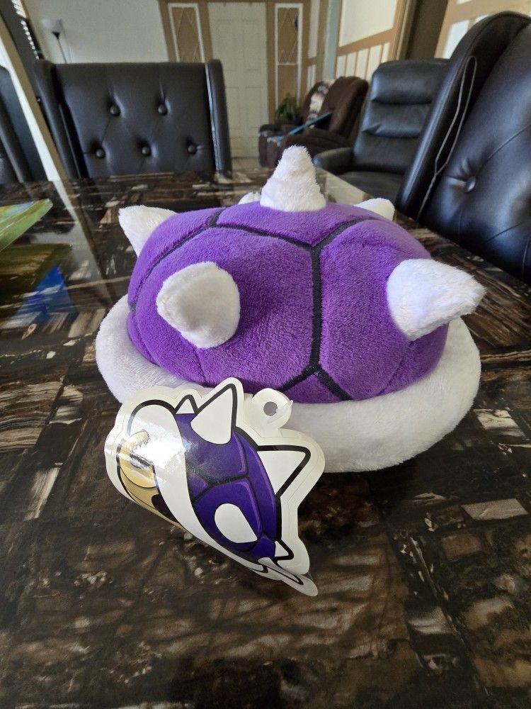 Purple Mario Kart Shell Plush