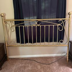 King Size Brass Headboard 