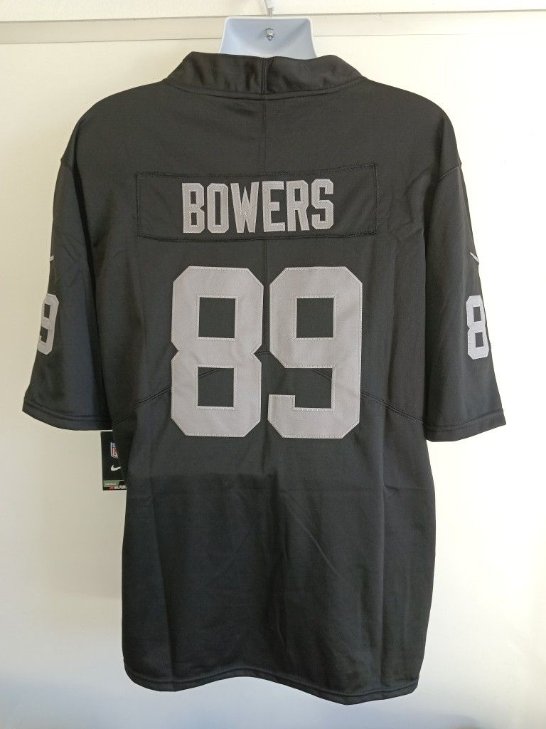 New Men's Raiders Bowers Black Jerseys Stitched