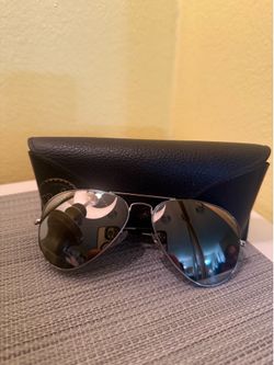 Ray Ban Aviator Sunglasses Mirror Silver