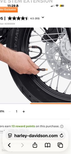 Harley Davidson Valve Stem Extension