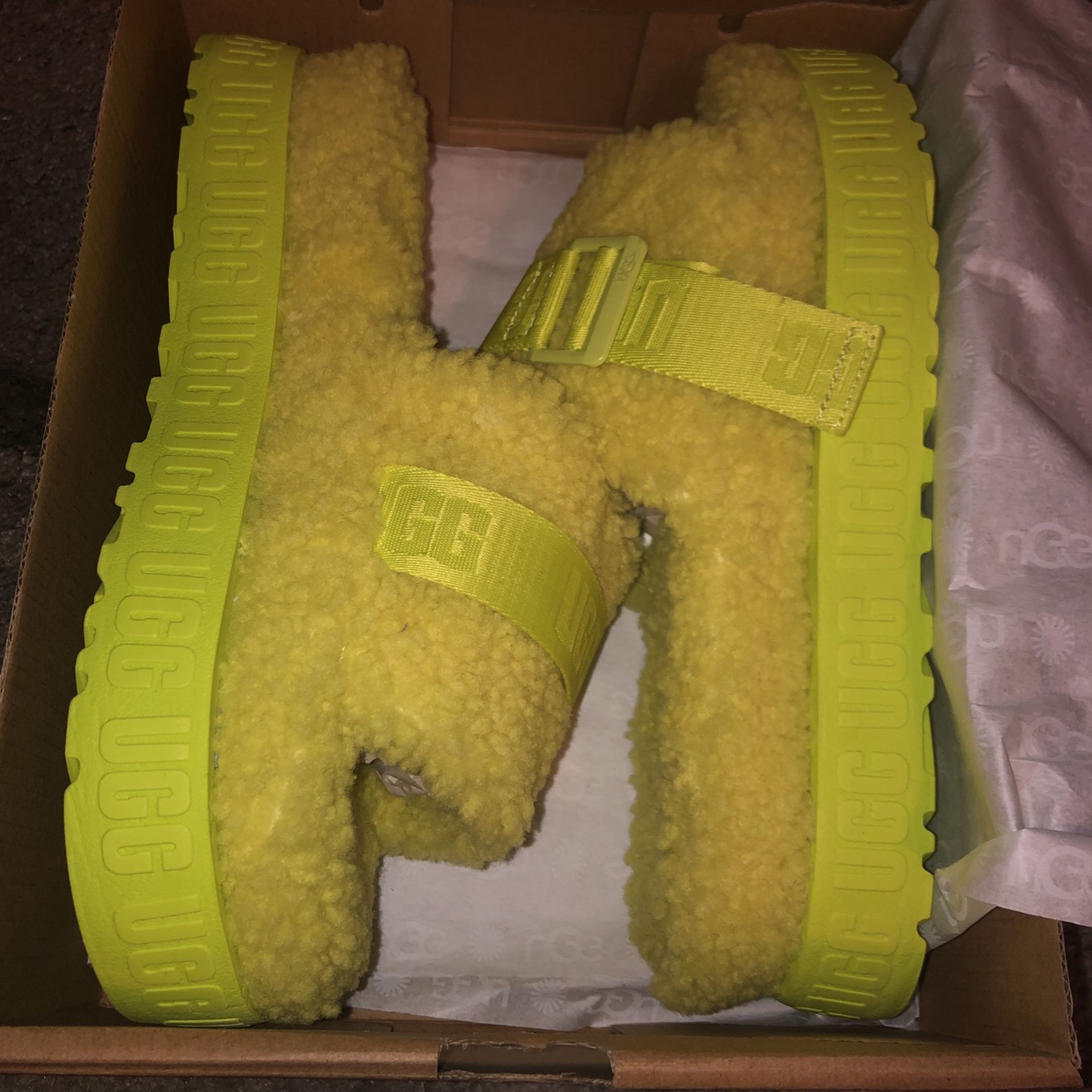 Size 9 Lime UGG Slippers 