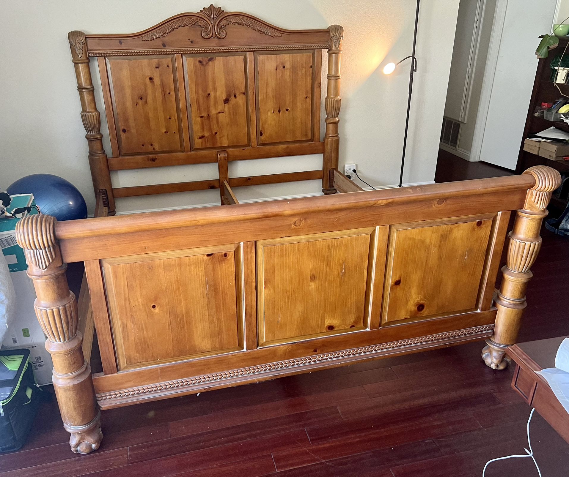 Solid Wood Cal King Bed Frame for Sale in City Of Industry, CA OfferUp