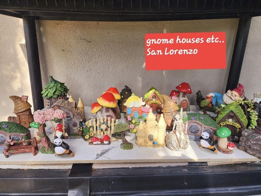 FAIRY GARDEN GMONE HOUSES AND SUCCULENTS. SAN LORENZO