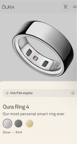 Size 7 and 8 Rose Gold Gen 4 Oura Ring