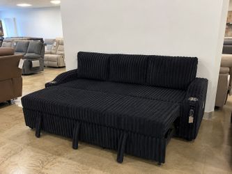 Sleeper Sectional Sofa – Convertible Sleeper Couch with Storage Chaise | Free Delivery & Financing