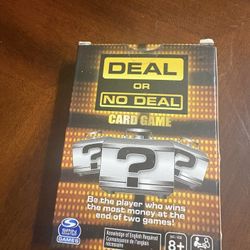 Deal or no Deal card game