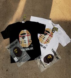 Bape shirt, White, size small
