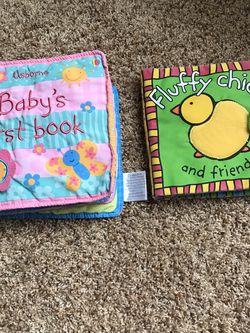 2 Cloth Baby Books (with Flaps and Texture)