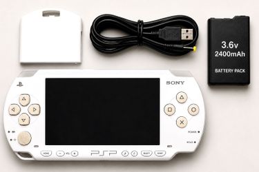 🎮 Sony PlayStation PSP-1000 Console (White) | 64GB Storage | Ready to Play