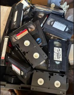 Vintage Recorded VHS Tapes from 1980s-90s
